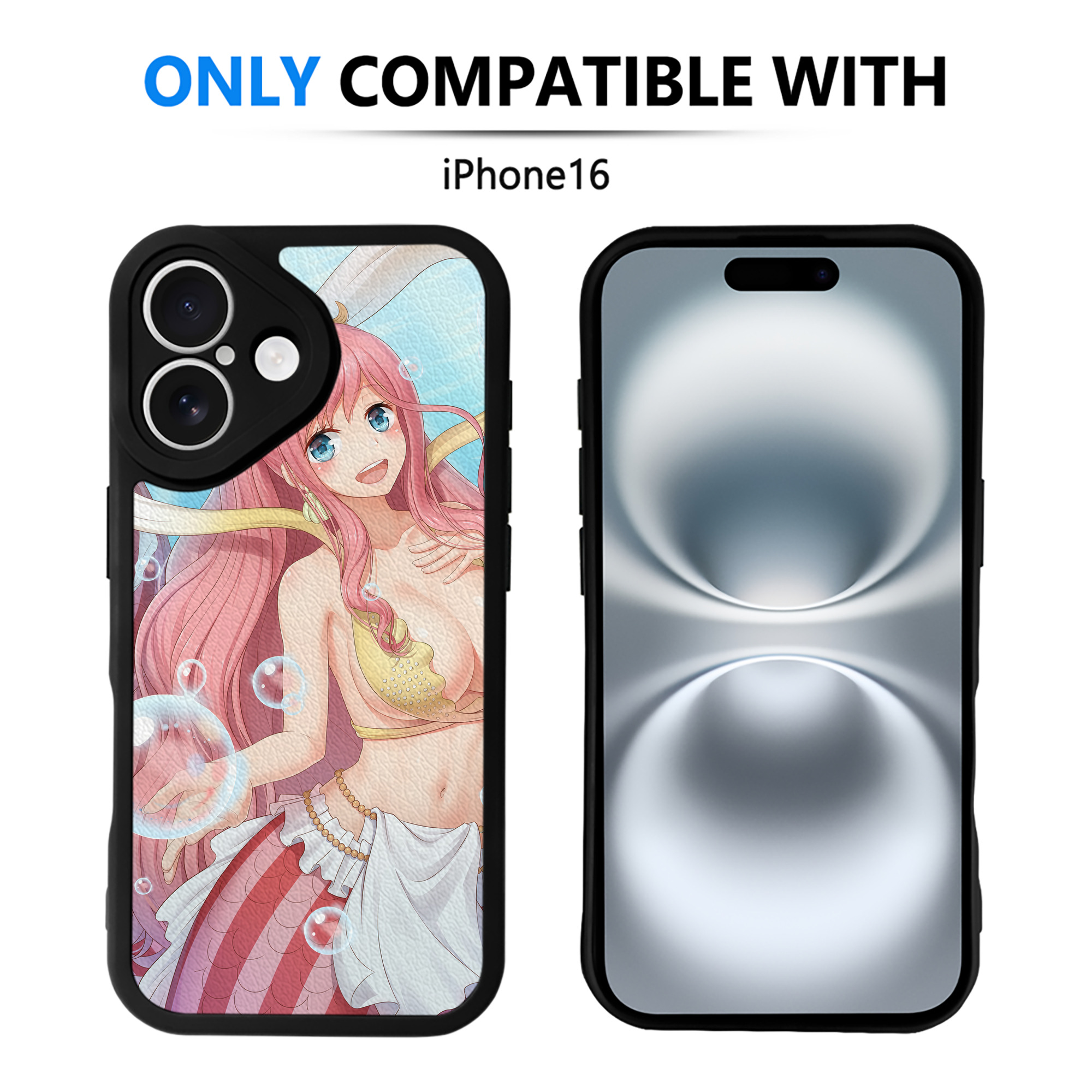 （画像用） ワンピース ONE PIECE 【iPhone 16シリーズ対応】シリコンスマホケース（レザー調） 材質：シリコン
